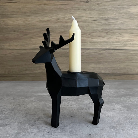 Cabin Deer Candle Holder