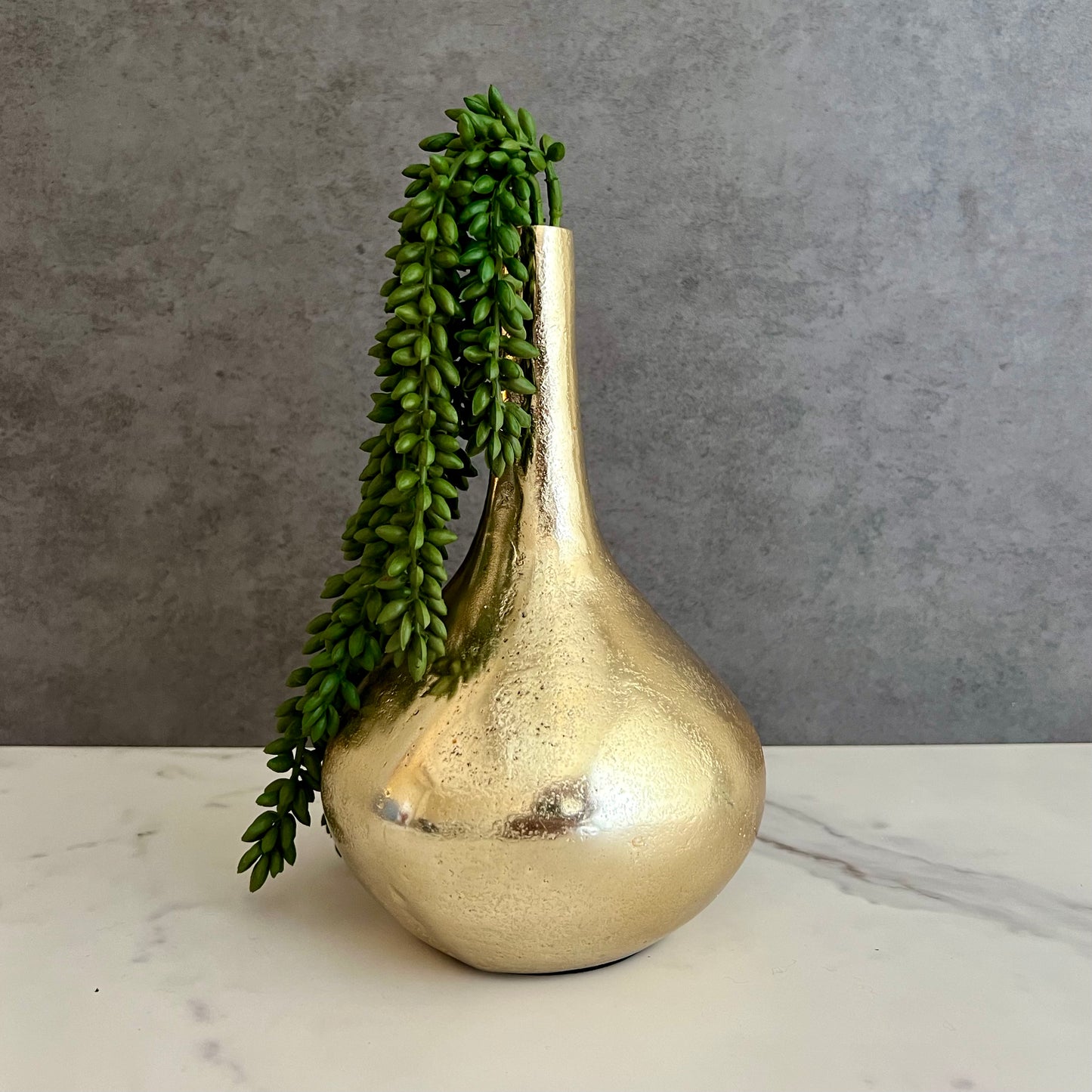 Gold Bottle Neck Vase