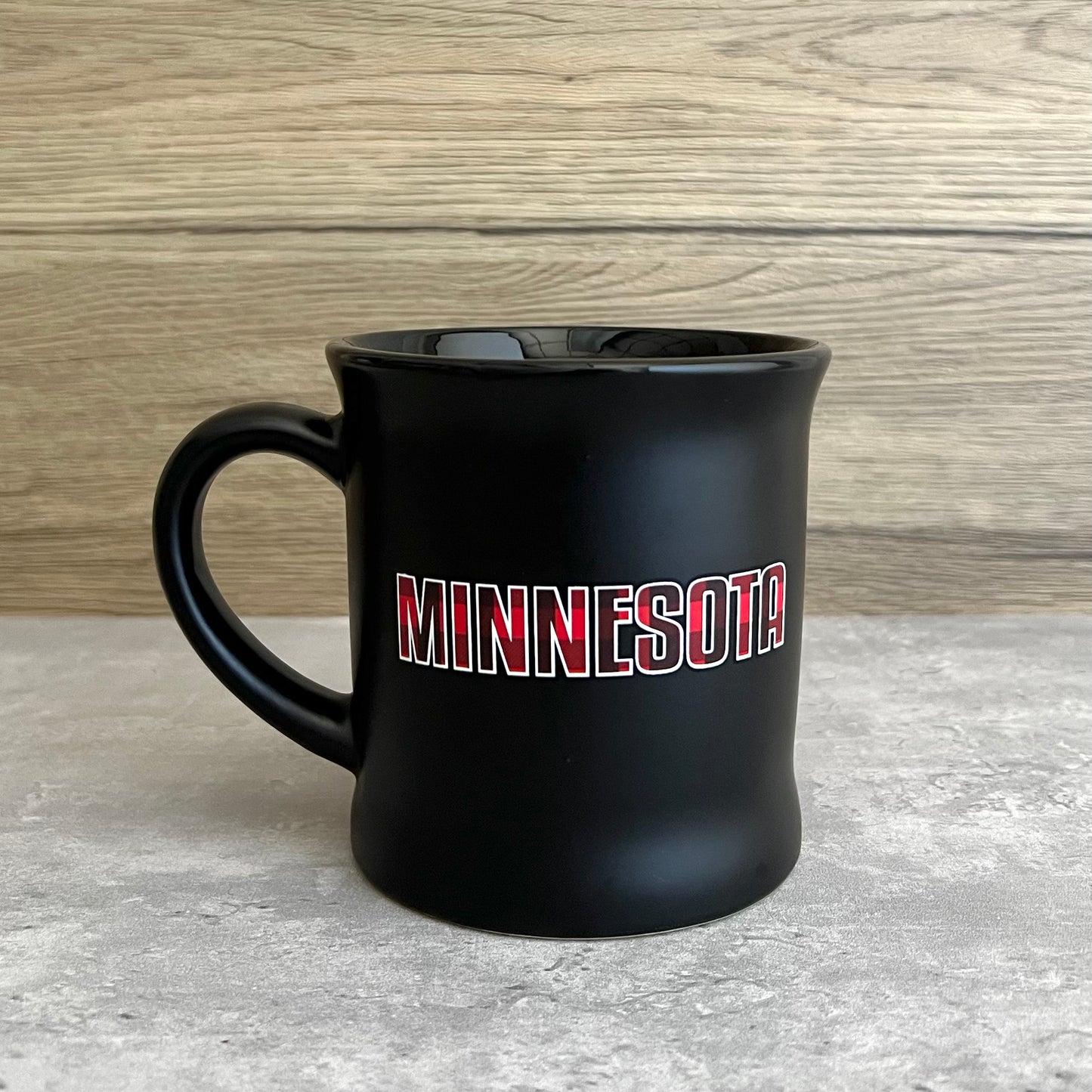 Load image into Gallery viewer, Embossed Plaid Minnesota Mug
