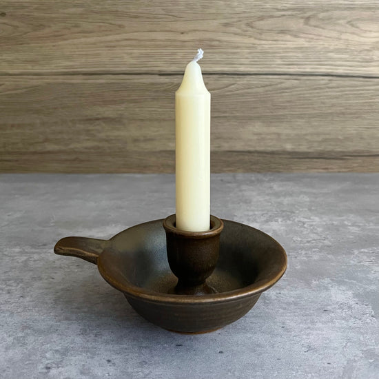 Load image into Gallery viewer, Stoneware Taper Candle Holder
