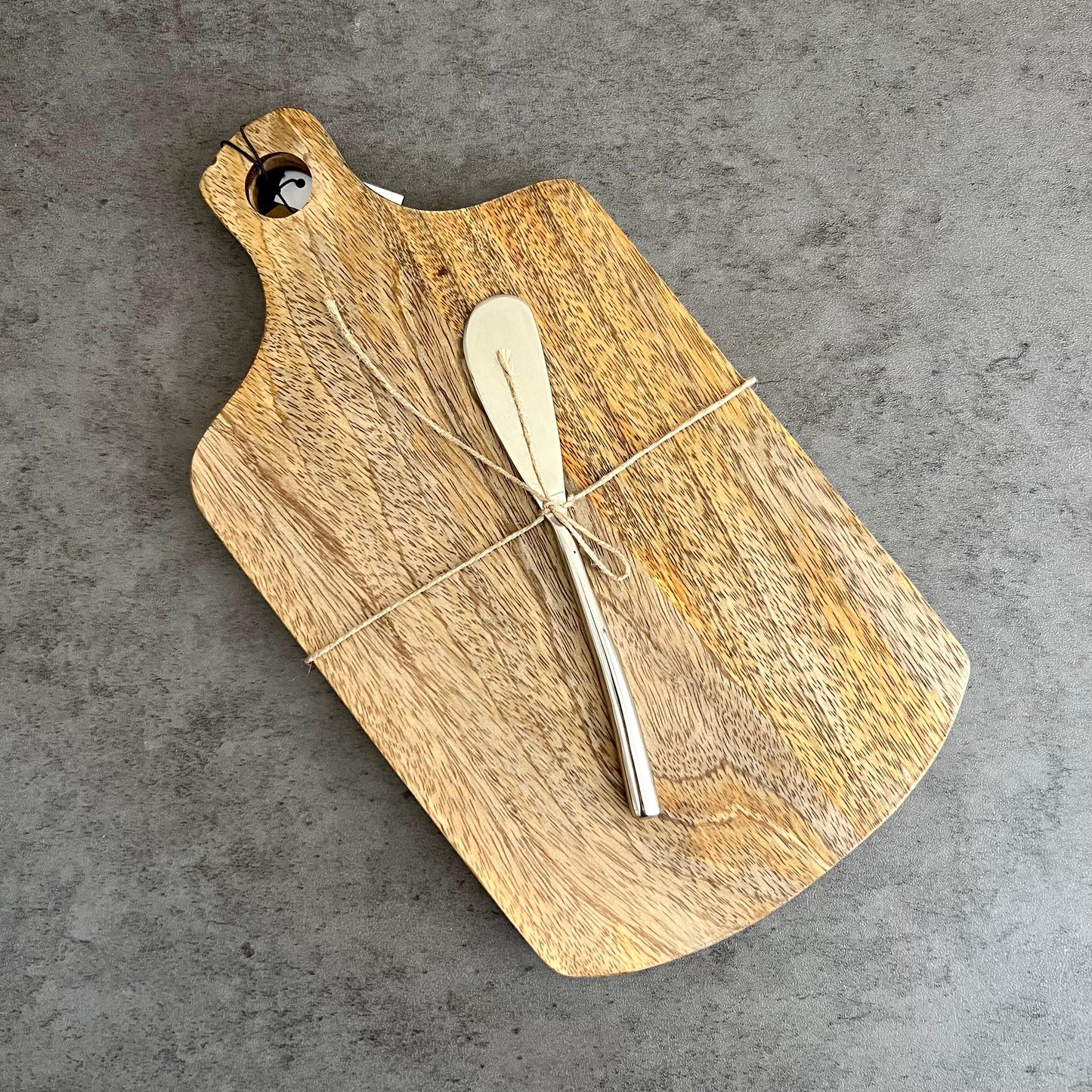Mango Wood Cheese Board with Knife