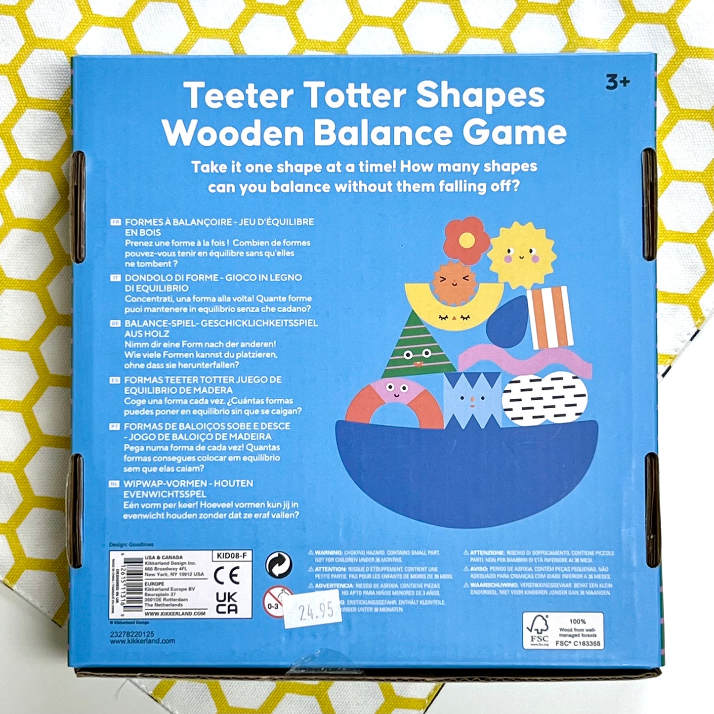 Load image into Gallery viewer, Teeter Totter Shapes Wooden Balance Game
